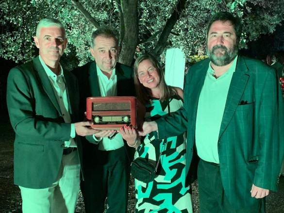 El equipo de Comunicación con el Premio